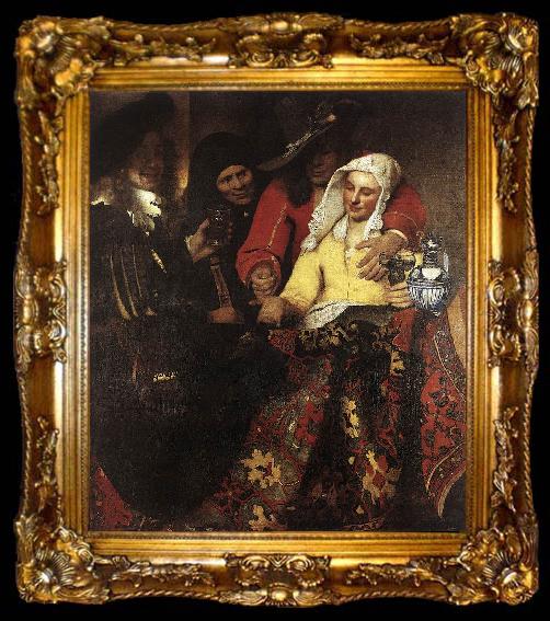 framed  VERMEER VAN DELFT, Jan The Procuress  et, ta009-2